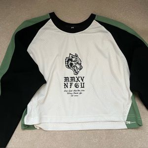 DARC SPORT - She Mori MMXV (Cropped) Racing Jersey in Cream/Lush Green